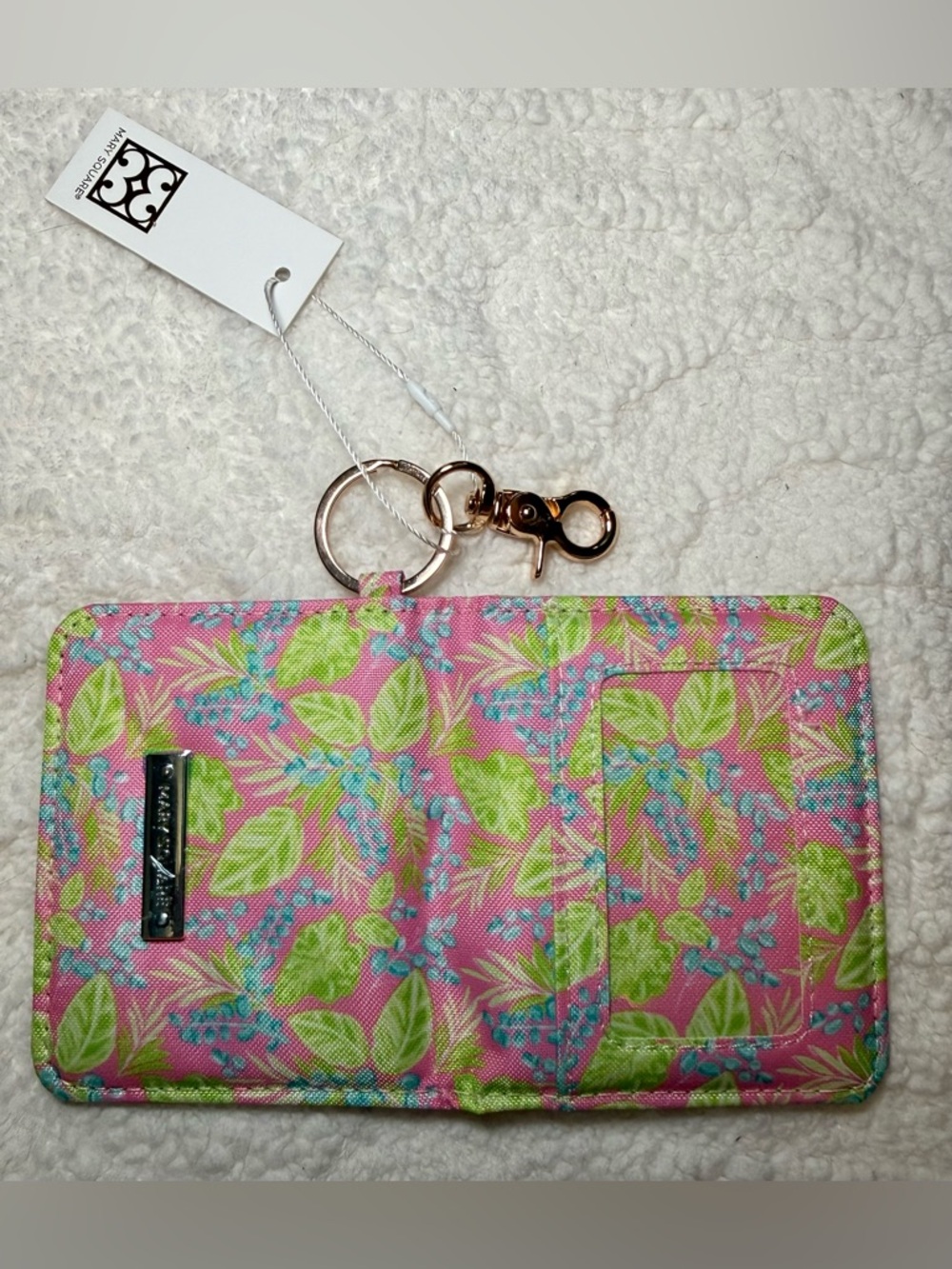 Marc Square Pink Floral Key Wallet - Picture 6 of 7